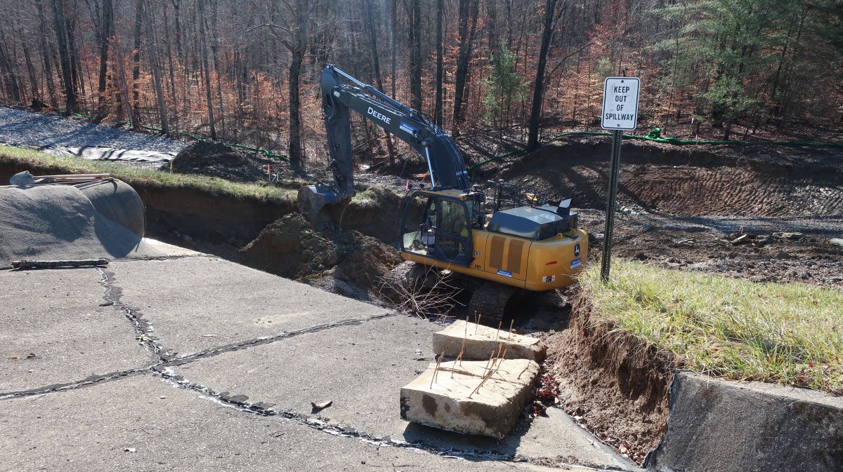 Cordry Spillway Replacement Work